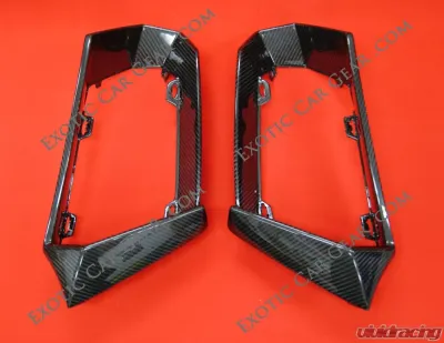 Exotic Car Gear Carbon Fiber 1-Pair Front Bumper Air Intake Finishers Lamborghini Aventador LP700 - ECG-LAM-AVFBF