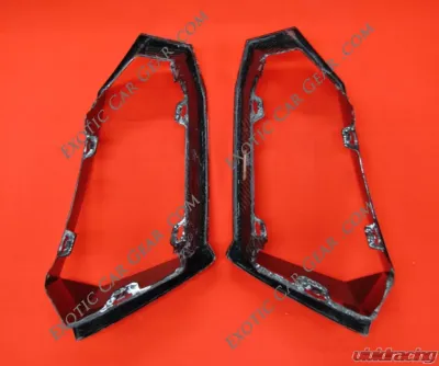 Exotic Car Gear Carbon Fiber 1-Pair Front Bumper Air Intake Finishers Lamborghini Aventador LP700 - ECG-LAM-AVFBF