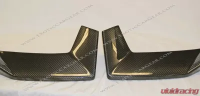 Exotic Car Gear Carbon Fiber 1-Pair R&L Front Bumper Lips Lamborghini Aventador LP700 - ECG-LAM-AVFBLS