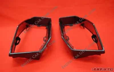 Exotic Car Gear Carbon Fiber 1-Pair Rear Bumper Outlet Surrounds Lamborghini Aventador LP700 - ECG-LAM-AVRBO