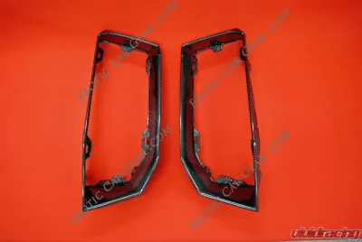 Exotic Car Gear Carbon Fiber 1-Pair Rear Bumper Outlet Surrounds Lamborghini Aventador LP700 - ECG-LAM-AVRBO