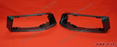 Exotic Car Gear Carbon Fiber 1-Pair Rear Bumper Outlet Surrounds Lamborghini Aventador LP700 - ECG-LAM-AVRBO