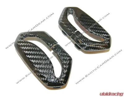 Exotic Car Gear Carbon Fiber 1-Pair Seatbet Pillar Trim Cover Lamborghini Aventador LP700 - ECG-LAM-AVSBT
