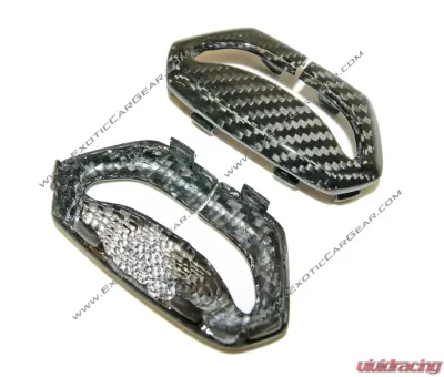 Exotic Car Gear Carbon Fiber 1-Pair Seatbet Pillar Trim Cover Lamborghini Aventador LP700 - ECG-LAM-AVSBT