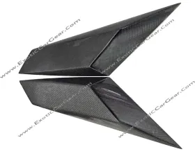 Exotic Car Gear Carbon Fiber 1-Pair SV Style Large Engine Air Intake Cover Panels Lamborghini Aventador LP700