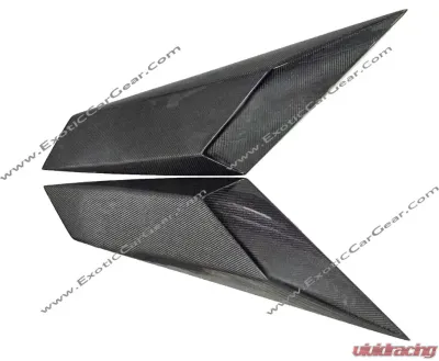 Exotic Car Gear Carbon Fiber 1-Pair SV Style Large Engine Air Intake Cover Panels Lamborghini Aventador LP700 - ECG-LAM-AVSVLV