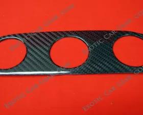 Exotic Car Gear Carbon Fiber 3-Hole Dash Cluster Gauge Trim Lamborghini Gallardo