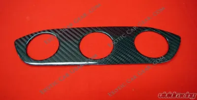 Exotic Car Gear Carbon Fiber 3-Hole Dash Cluster Gauge Trim Lamborghini Gallardo - ECG-LAM-GACDGTA
