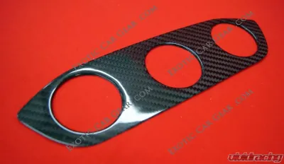 Exotic Car Gear Carbon Fiber 3-Hole Dash Cluster Gauge Trim Lamborghini Gallardo - ECG-LAM-GACDGTA