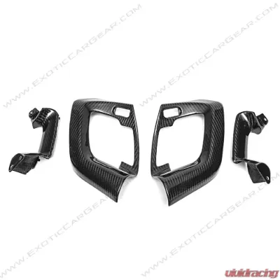 Exotic Car Gear Carbon Fiber 4pc Door Grab Handle Trim Lamborghini Gallardo - ECG-LAM-GAIDHT