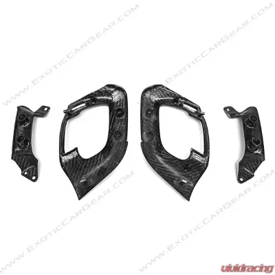 Exotic Car Gear Carbon Fiber 4pc Door Grab Handle Trim Lamborghini Gallardo - ECG-LAM-GAIDHT