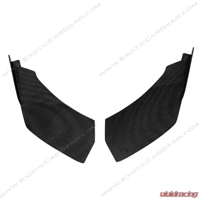 Exotic Car Gear Carbon Fiber 1-Pair Front Bumper Splitters Lamborghini Huracan LP610 - ECG-LAM-HUFLS