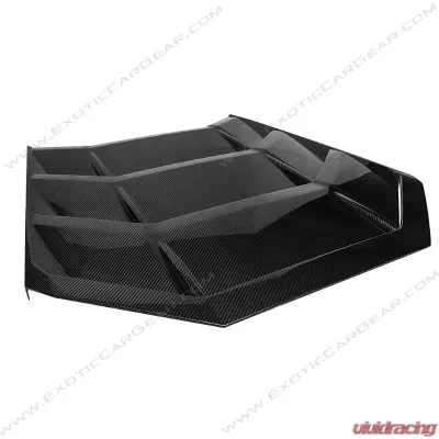 Exotic Car Gear Carbon Fiber Rear Louverd Engine Lid Cover Lamborghini Huracan LP610 - ECG-LAM-HULH