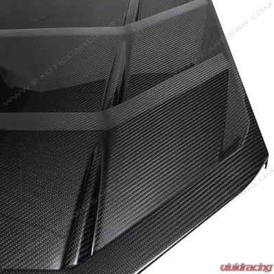Exotic Car Gear Carbon Fiber Rear Louverd Engine Lid Cover Lamborghini Huracan LP610 - ECG-LAM-HULH