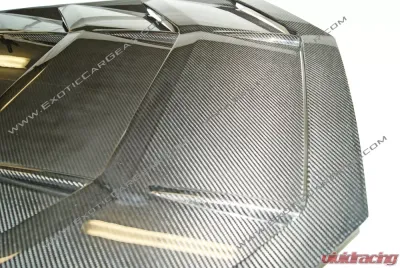 Exotic Car Gear Carbon Fiber Rear Louverd Engine Lid Cover Lamborghini Huracan LP610 - ECG-LAM-HULH