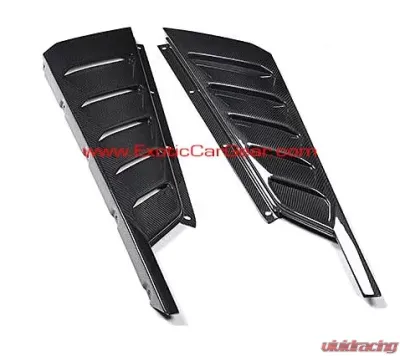 Exotic Car Gear Carbon Fiber 1-Pair Rear Window Louvers Lamborghini Huracan LP610 - ECG-LAM-HURWL