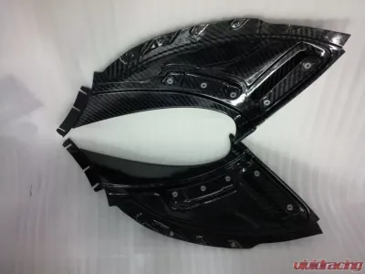 Exotic Car Gear Carbon Fiber 1-Pair Side Intake Turning Vanes McLaren 650S - ECG-MCL-650SB