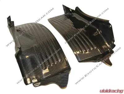 Exotic Car Gear Carbon Fiber R & L Inner Splash Shields McLaren 650S - ECG-MCL-FFS
