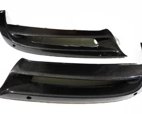Exotic Car Gear Carbon Fiber R&L Lower Rear Bumper Panel Finishers Porsche 981 Cayman/Boxter