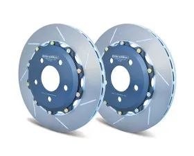 Girodisc Rear 2 Piece Floating Rotors for 2011-2014 Ford Mustang GT with Brembo Calipers