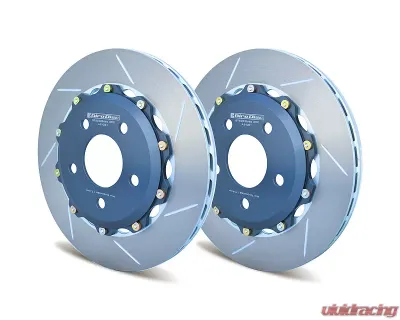 Girodisc Rear 2 Piece Floating Rotors for 2011-2014 Ford Mustang GT with Brembo Calipers - A2-081
