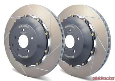 Girodisc A2-232 Rear 2-Piece Rotors for Nissan GT-R 2017-2021, High-Performance Brake Upgrade - A2-232
