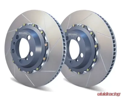 Girodisc A2-154 Rear 2pc Floating Cast Iron Rotor Conversion for Porsche 991 GT3 PCCB - A2-154