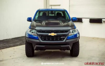 Anderson Composites Type-ZL Style Carbon Fiber Hood Chevy Colorado ZR2 2017-2020 - AC-HD17CHCO-ZL