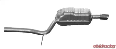 Exhaust Muffler Audi A4 Quattro Rear Right 2002-2005 1.8L 4-Cyl - AU21007