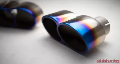 Agency Power Quad Oval Exhaust Tips Burnt Titanium Porsche 997 Turbo 07-09 CLEARANCE - AP-997TT-171TIC
