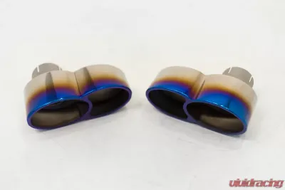 Agency Power Quad Oval Exhaust Tips Burnt Titanium Porsche 997 Turbo 07-09 CLEARANCE - AP-997TT-171TIC