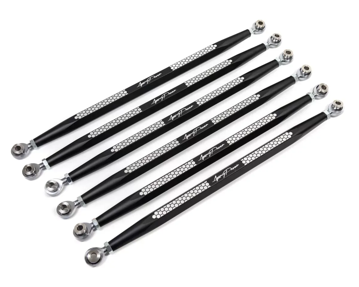 Agency Power Adjustable Rear Radius Rod Set Black Can-Am Maverick X3 - AP-BRP-X3-200-BLK