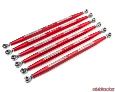 Agency Power Adjustable Rear Radius Rod Set Red Can-Am Maverick X3 - AP-BRP-X3-200-RD