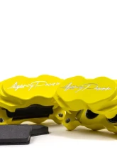 Agency Power Big Brake Kit Front and Rear Yellow Can-Am Maverick X3 Turbo                                     - AP-BRP-X3-460-YLW - Image 3