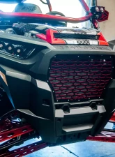 Agency Power Premium Grill Red Polaris RZR XP Turbo 2017-2018                                     - AP-RZR-640-RD - Image 2