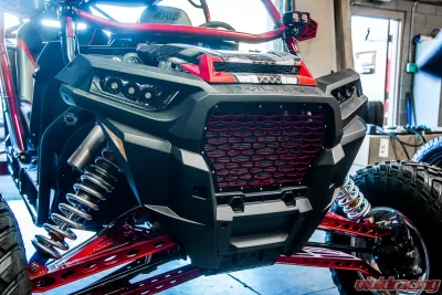 Agency Power Premium Grill Red Polaris RZR XP Turbo 2017-2018 - AP-RZR-640-RD