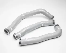 Agency Power 3pc Silicone Radiator Hose Kit Silver Mitsubishi EVO X 08-15 CLEARANCE