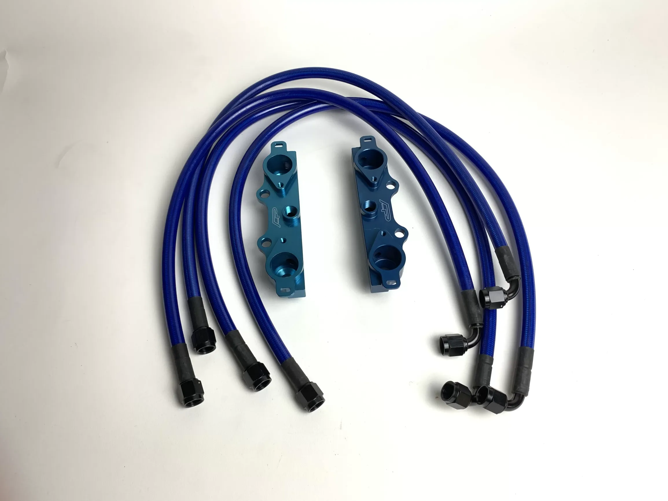Agency Power Fuel Rail Kit Blue Subaru STI GDBC CLEARANCE - AP-GDBC-120-BL
