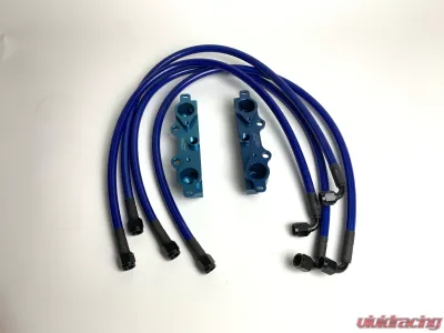 Agency Power Fuel Rail Kit Blue Subaru STI GDBC CLEARANCE - AP-GDBC-120-BL