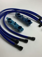 Agency Power Fuel Rail Kit Blue Subaru STI GDBC CLEARANCE                                     - AP-GDBC-120-BL - Image 2