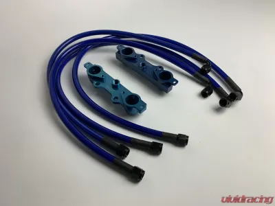 Agency Power Fuel Rail Kit Blue Subaru STI GDBC CLEARANCE - AP-GDBC-120-BL