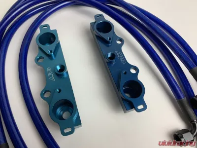Agency Power Fuel Rail Kit Blue Subaru STI GDBC CLEARANCE - AP-GDBC-120-BL