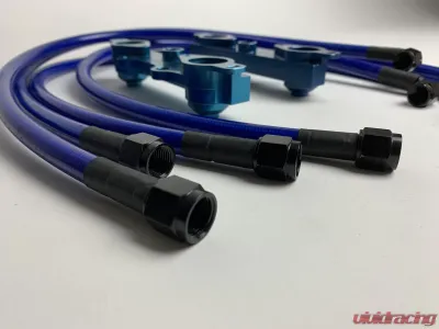 Agency Power Fuel Rail Kit Blue Subaru STI GDBC CLEARANCE - AP-GDBC-120-BL
