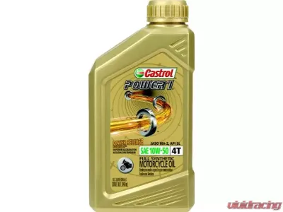 Castrol Power 1 4T Synthetic Oil 10W-50 1qt - 06114 / 15B6D7
