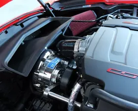 ProCharger Satin Finish H.O. Intercooled System with P-1SC-1 Chevrolet Corvette Stingray | Grand Sport C7 2014-2019