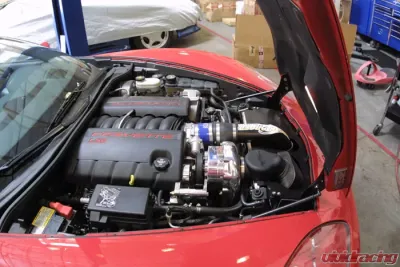 ProCharger H.O. Intercooled System with P-1SC-1 Satin Finish Chevrolet Corvette C6 LS2 2005-2007 - 1GP202-SCI
