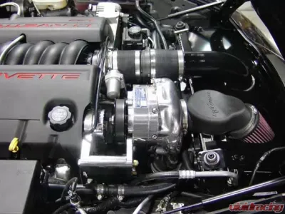 ProCharger H.O. Intercooled System with P-1SC-1 Satin Finish Chevrolet Corvette C6 LS2 2005-2007 - 1GP202-SCI
