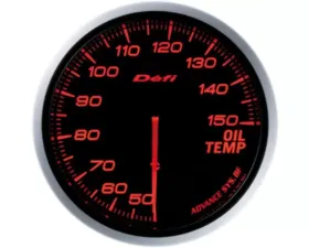 Defi Advance BF 60 Oil Temperature Gauge Red