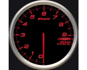 Defi Advance BF 80 Tacho 9000RPM Red