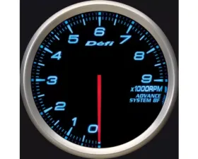 Defi Advance BF 80 Tacho 9000RPM Blue
